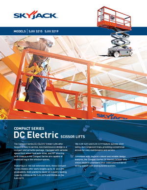 Kołowe podnośniki nożycowe Skyjack SJ III 3219