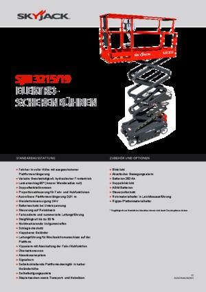 Kołowe podnośniki nożycowe Skyjack SJ III 3219