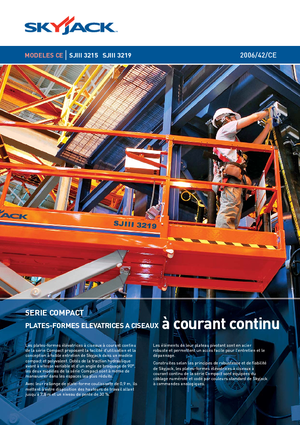 Kołowe podnośniki nożycowe Skyjack SJ III 3219