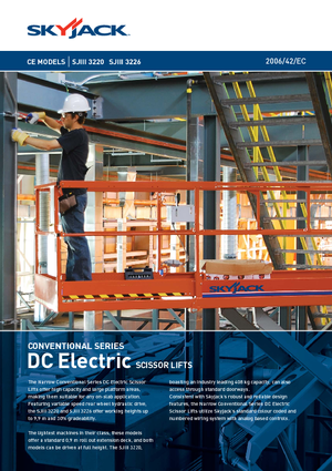 Kołowe podnośniki nożycowe Skyjack SJ III 3220