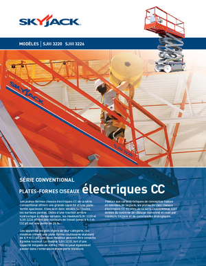 Kołowe podnośniki nożycowe Skyjack SJ III 3220