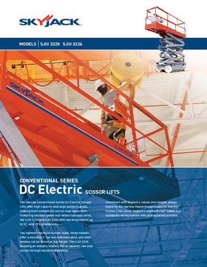 Kołowe podnośniki nożycowe Skyjack SJ III 3220