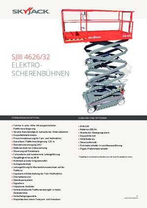 Kołowe podnośniki nożycowe Skyjack SJ III 4632