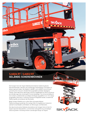 Kołowe podnośniki nożycowe Skyjack SJ III 6832 RTE