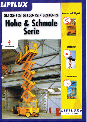 Kołowe podnośniki nożycowe Liftlux SL 125-12