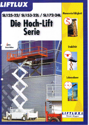 Kołowe podnośniki nożycowe Liftlux SL 172-24