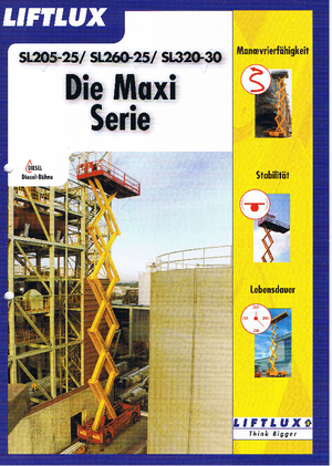 Kołowe podnośniki nożycowe Liftlux SL 205-25