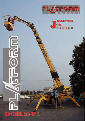 Kołowe przegubowe podnośniki koszowe Basket Spider 30 WE