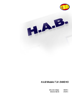 Kołowe teleskopowe platformy robocze HAB T 24 D 4WD K5