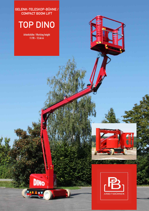 Kołowe przegubowe podnośniki koszowe PB Topdino 121 II