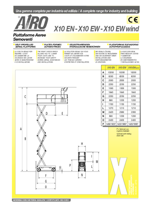 Kołowe podnośniki nożycowe AIRO X 10 EW