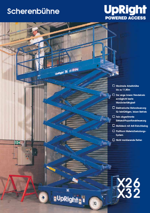 Kołowe podnośniki nożycowe UpRight X 26 N