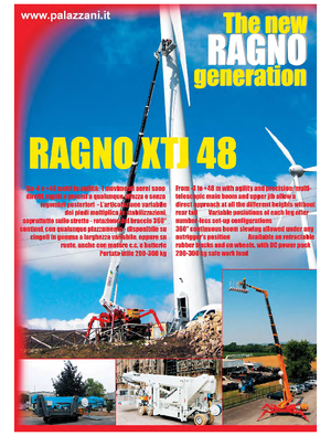 Kołowe teleskopowe platformy robocze Palazzani XTJ 48 R