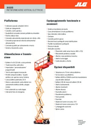 Kołowe podnośniki nożycowe JLG 2632ES