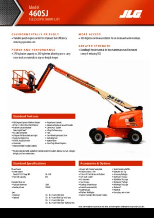 Kołowe teleskopowe platformy robocze JLG 460SJ