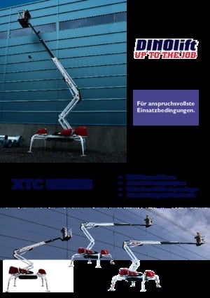 Gąsienicowe, przegubowe podnośniki koszowe Dino Lift Dino 220 XTC