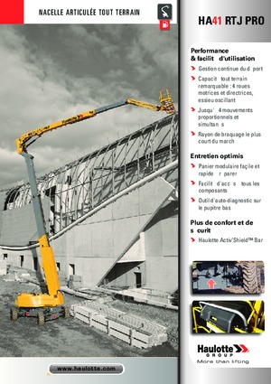 Kołowe przegubowe podnośniki koszowe Haulotte HA41 RTJ PRO