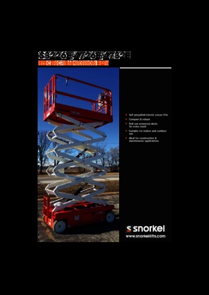 Kołowe podnośniki nożycowe Snorkel S3226E