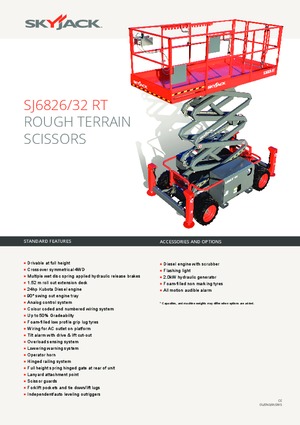 Kołowe podnośniki nożycowe Skyjack SJ III 6832 RTE