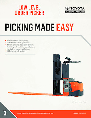 Wózki do kompletacji zamówień Toyota CR1-LP80