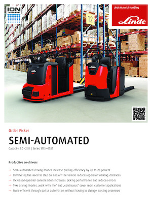 Wózki do kompletacji zamówień Linde N20SA