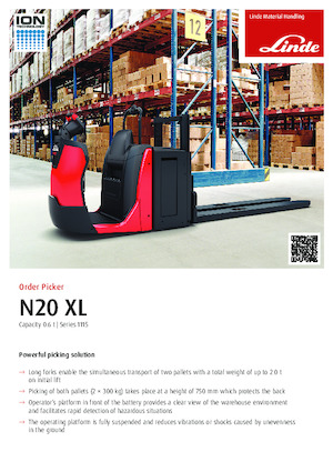 Wózki do kompletacji zamówień Linde N20XL