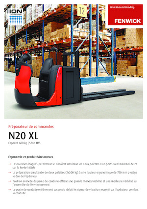 Wózki do kompletacji zamówień Linde N20XL