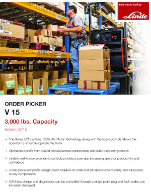 Wózki do kompletacji zamówień Linde V15-36V