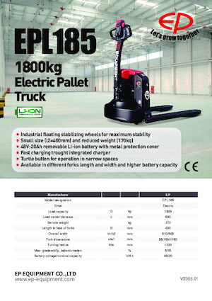 Wózek paletowy ręczny EP EPL185