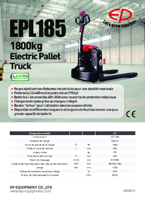 Wózek paletowy ręczny EP EPL185