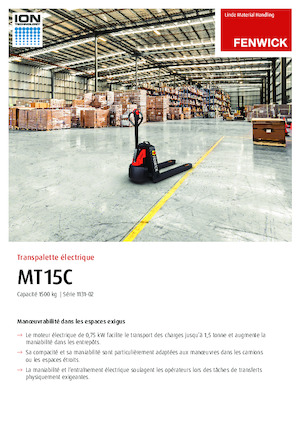 Wózek paletowy ręczny Linde MT15C