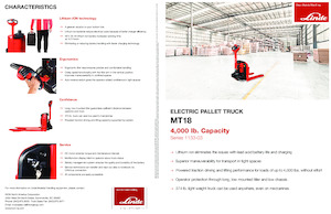 Wózek paletowy ręczny Linde MT18