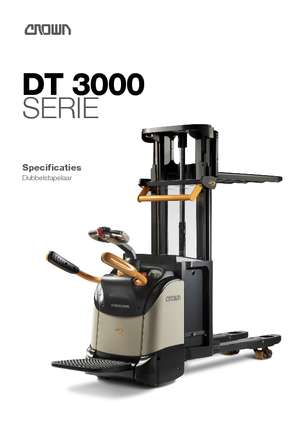 Wózki platformowe podnośnikowe Crown DT 3040-2.0 TF