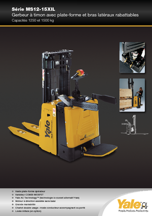 Wózki platformowe podnośnikowe Yale MS12X