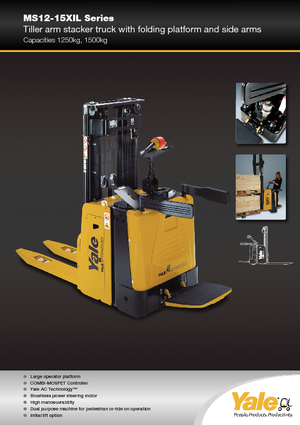 Wózki platformowe podnośnikowe Yale MS12X