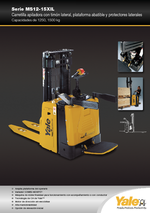 Wózki platformowe podnośnikowe Yale MS12X