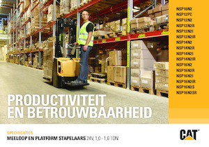 Wózki platformowe podnośnikowe Caterpillar NSP16N2(I)R