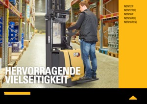 Wózki platformowe podnośnikowe Caterpillar NSV12P(I)