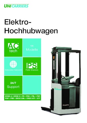 Wózki platformowe podnośnikowe UniCarriers PSP 125