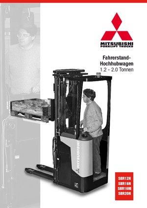 Wózki platformowe podnośnikowe Mitsubishi SBR12N