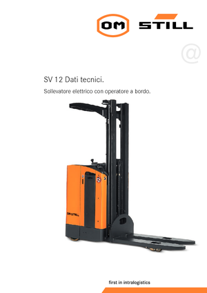 Wózki platformowe podnośnikowe Still SV 12