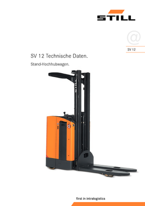 Wózki platformowe podnośnikowe Still SV 12