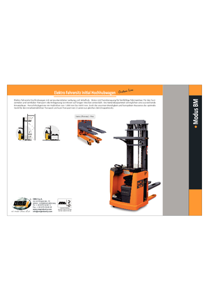 Wózki podnośnikowe z siedziskiem OMG Modus-BM