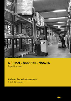 Wózki podnośnikowe z siedziskiem Caterpillar NSS15NI