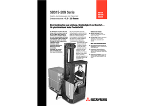 Wózki podnośnikowe z siedziskiem Mitsubishi SBS15N