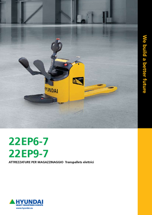 Elektryczne wózki paletowe platformowe Hyundai 22 EB 9-7