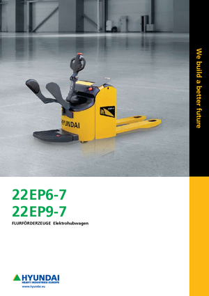 Elektryczne wózki paletowe platformowe Hyundai 22 EB 9-7