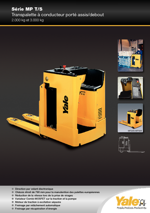 Elektryczne wózki paletowe platformowe Yale MP 20 T