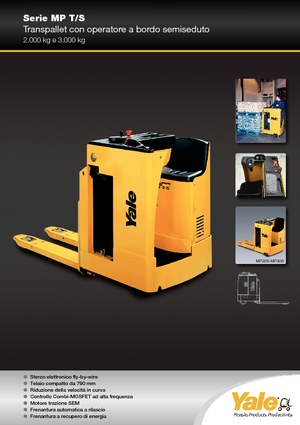 Elektryczne wózki paletowe platformowe Yale MP 20 T