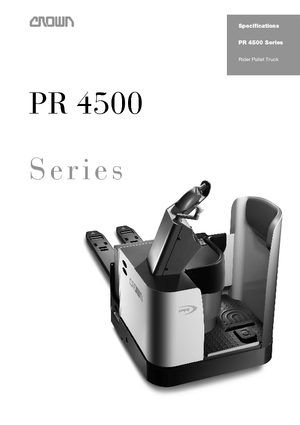 Elektryczne wózki paletowe platformowe Crown PR 4500-3.0